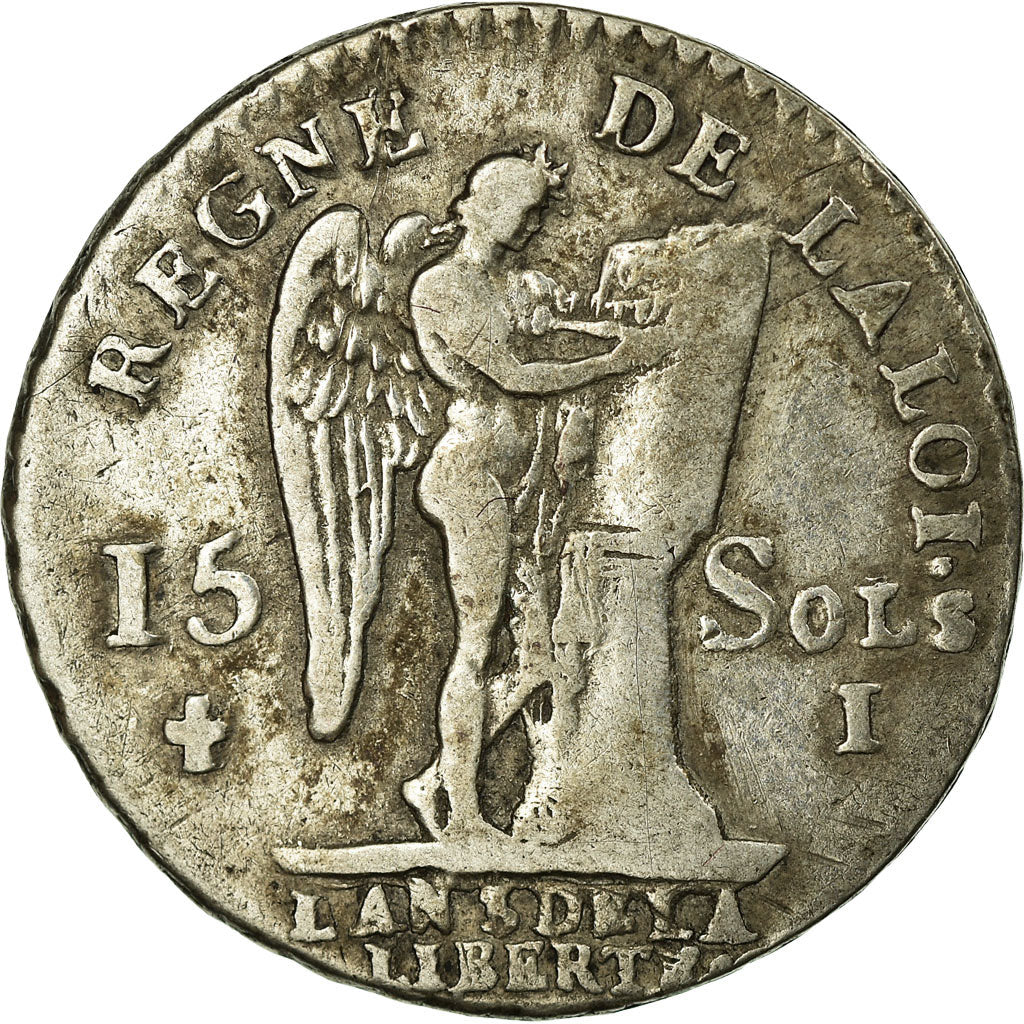 Monnaie, France, 15 sols françois, 15 Sols, 1/8 ECU, 1791, Limoges, TTB