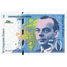 França, 50 Francs, St Exupéry, 1994, W022312849, AU(50-53), Fayette:73.1d
