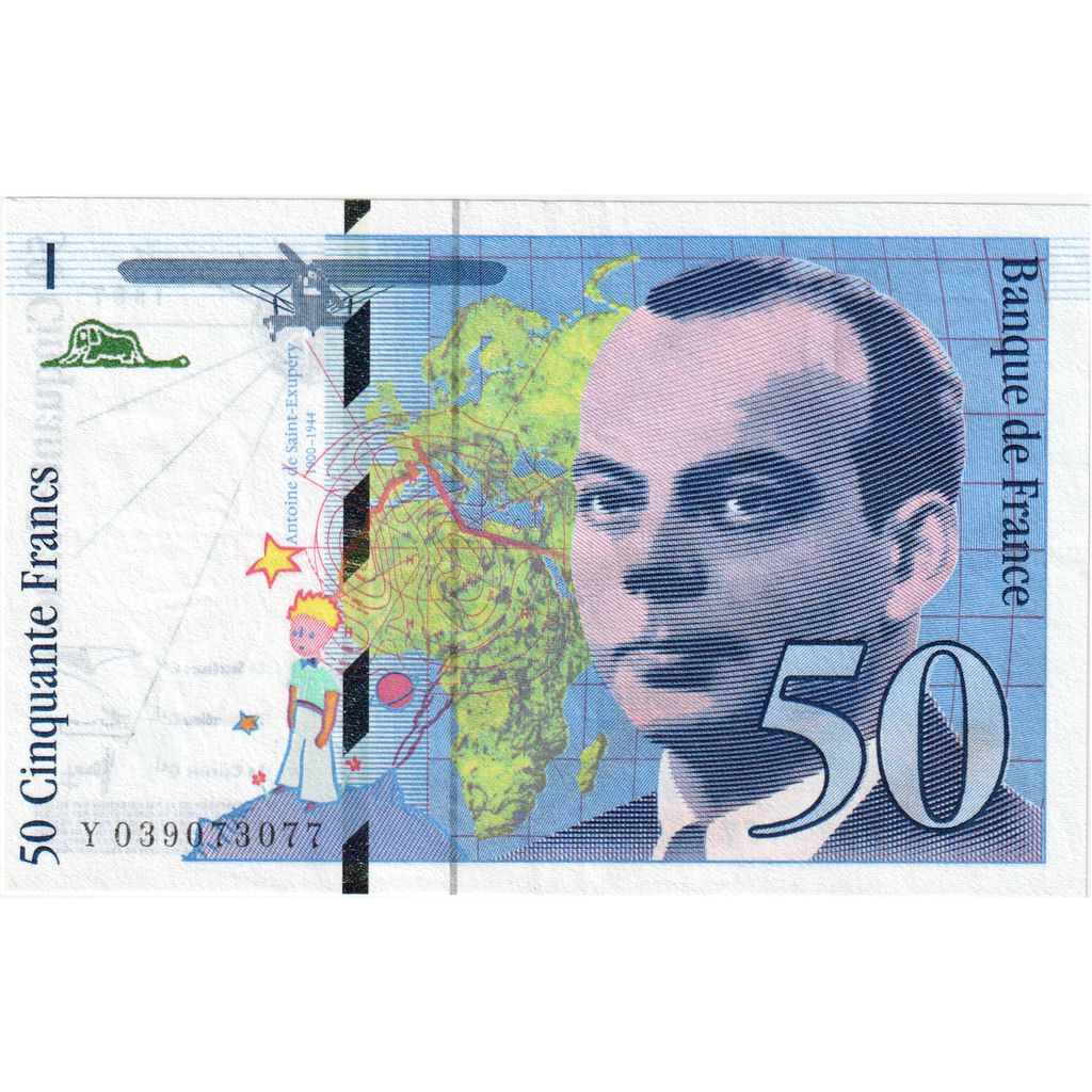 Francia, 50 Francs, St Exupéry, 1997, Y039073077, FDS, Fayette:73.4, KM:157Ad