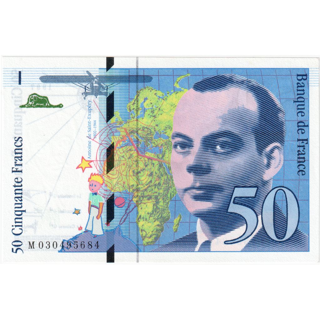 Frankreich, 50 Francs, St Exupéry, 1997, M030495684, UNZ, Fayette:73.4