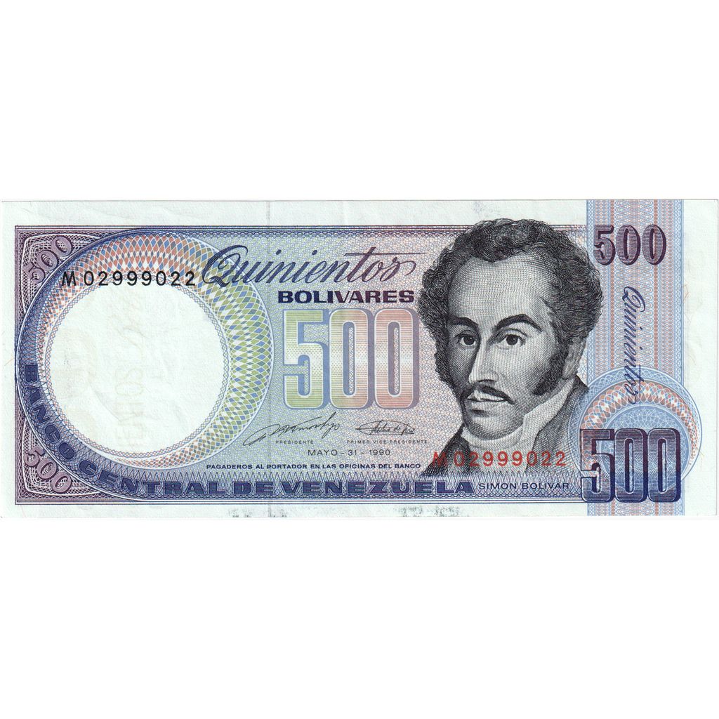 Venezuela, 500 Bolivares, 1990-05-31, AU(55-58)