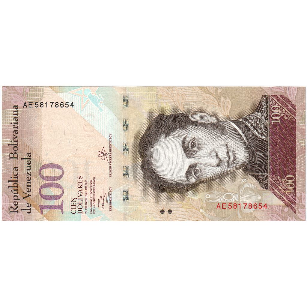 Venezuela, 100 Bolivares, 2013-10-29, FDS