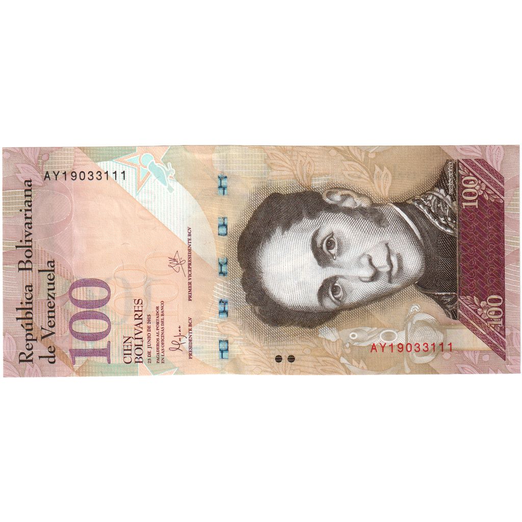 Venezuela, 100 Bolivares, 2015-06-23, UNZ