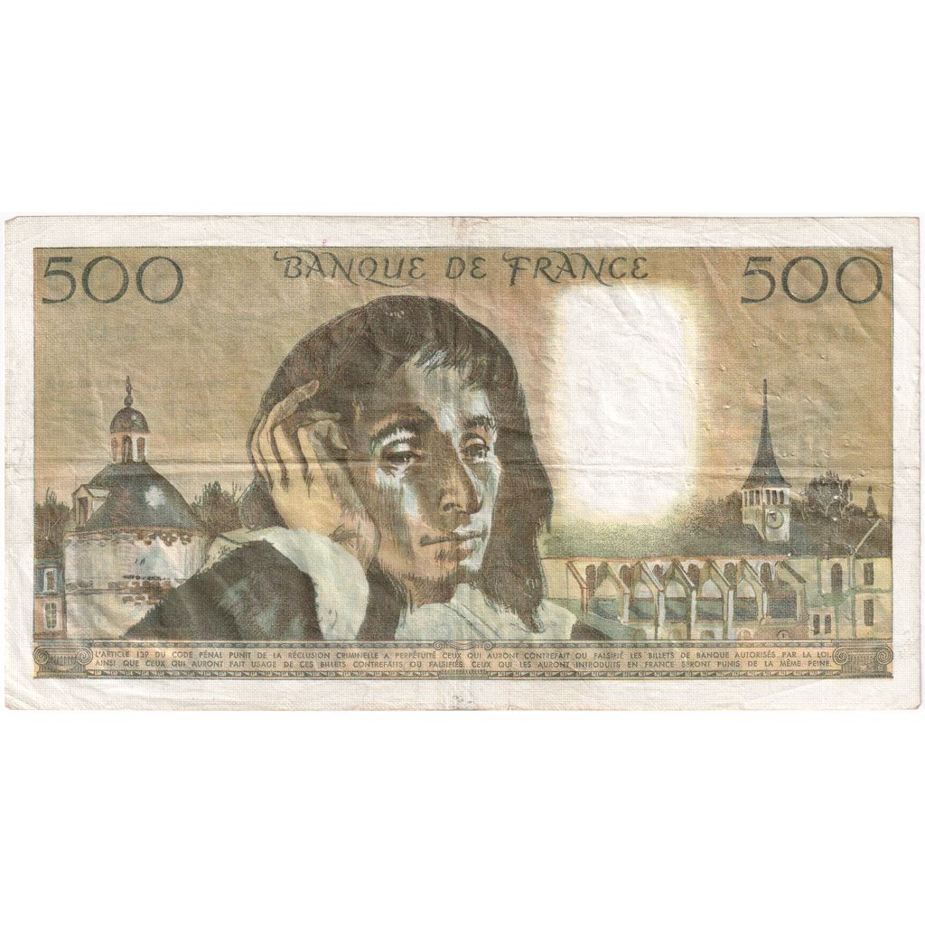 Francia, 500 Francs, Pascal, 1974-12-05, E.47, BB