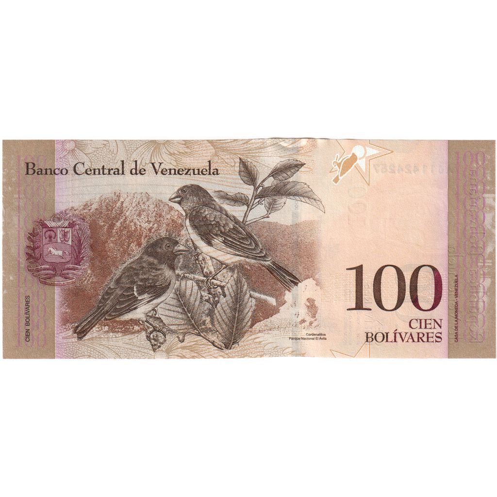Venezuela, 100 Bolivares, 2015-06-23, AU(55-58)