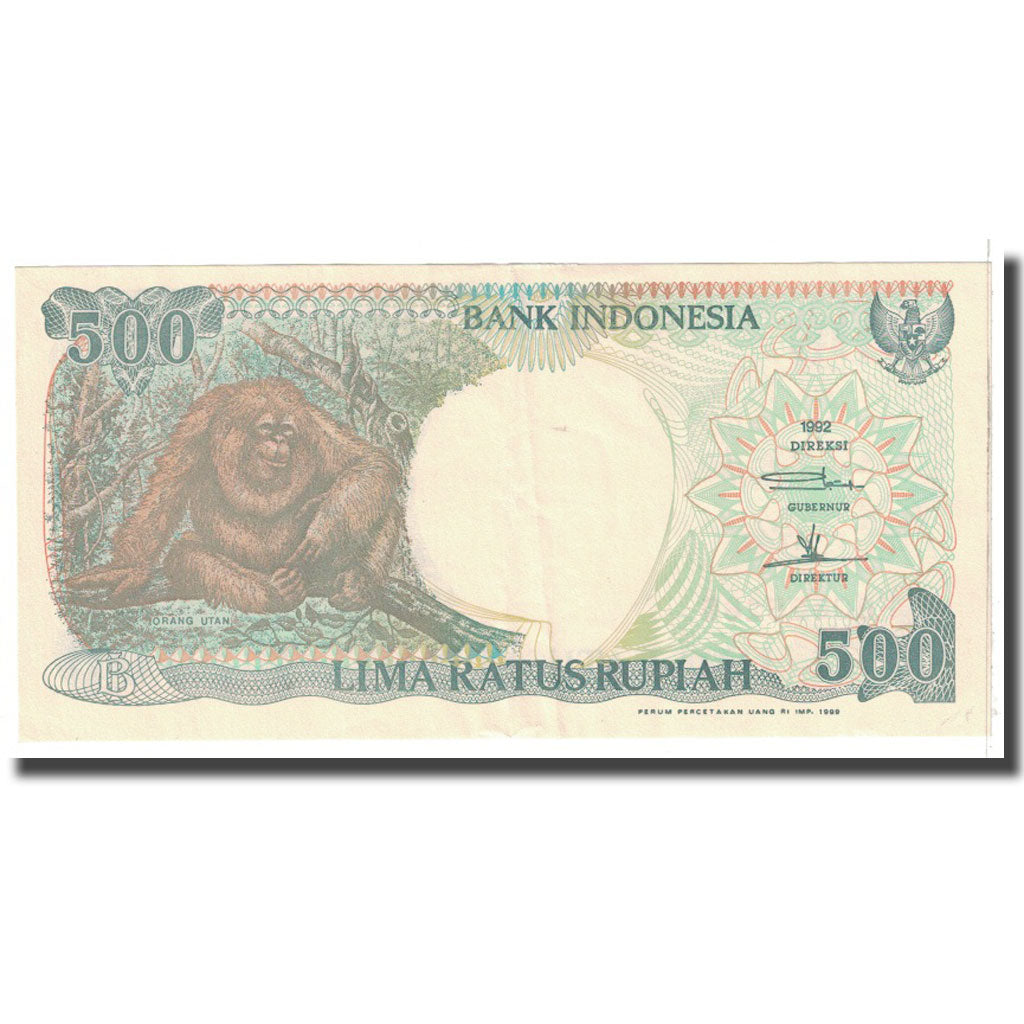 Banconote, Indonesia, 500 Rupiah, 1992, KM:128a, BB+