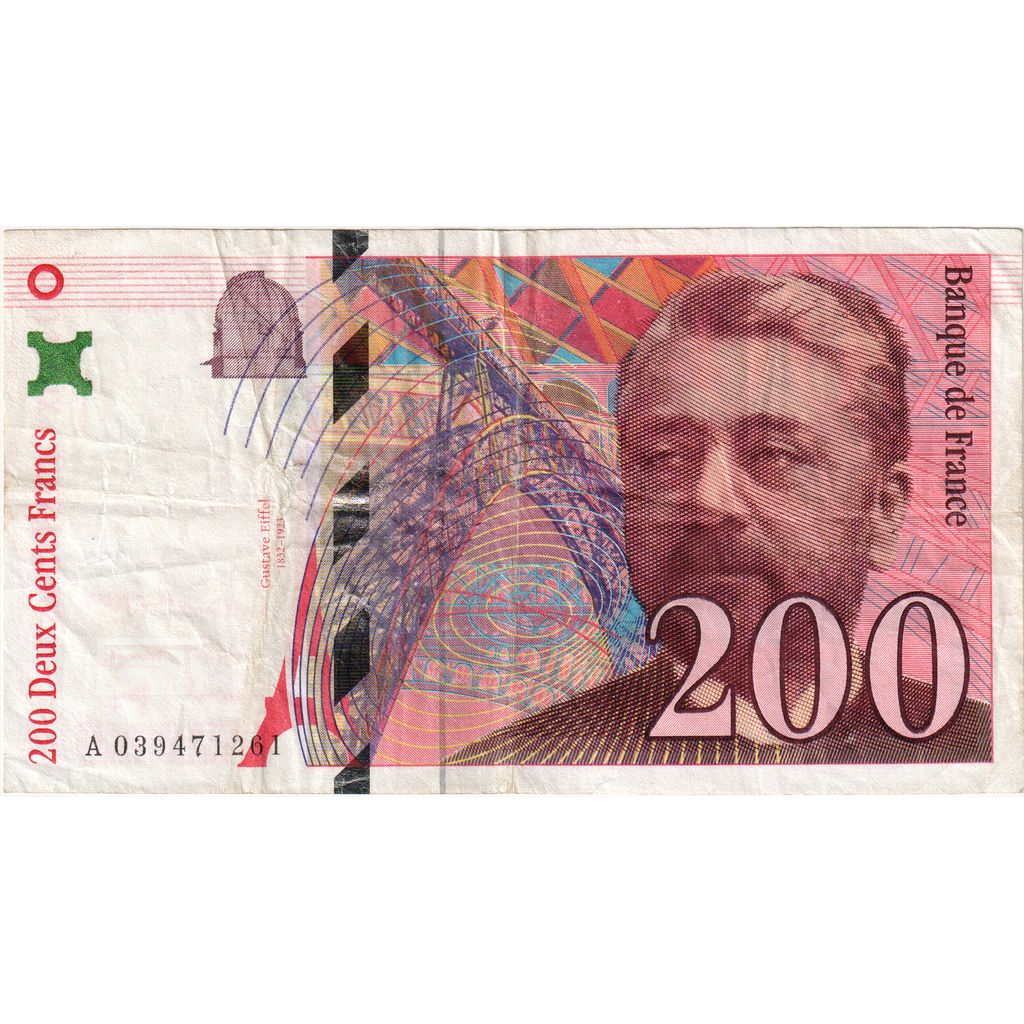 Francia, 200 Francs, Eiffel, A039471261, MB+