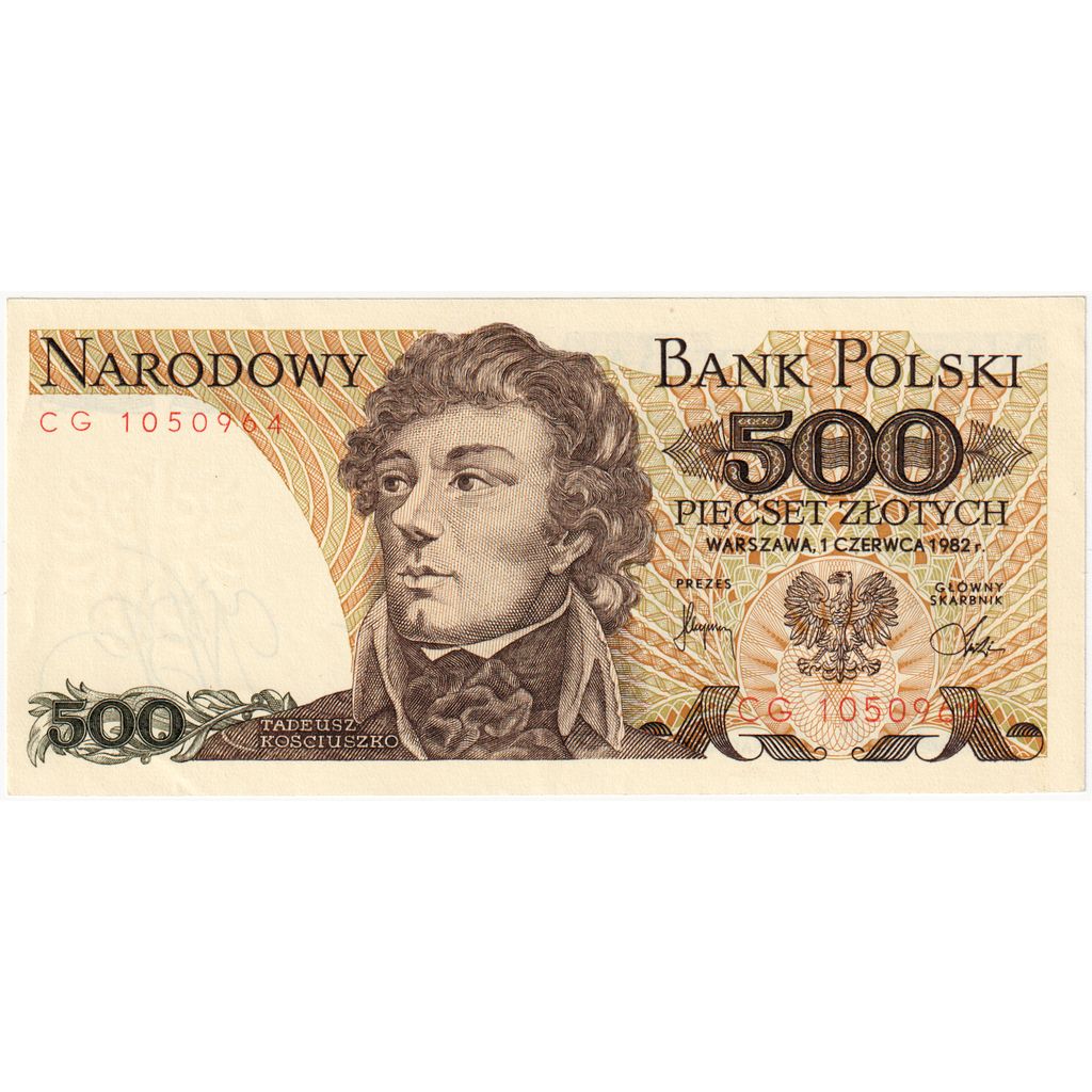 Polen, 500 Zlotych, 1982-06-01, UNZ