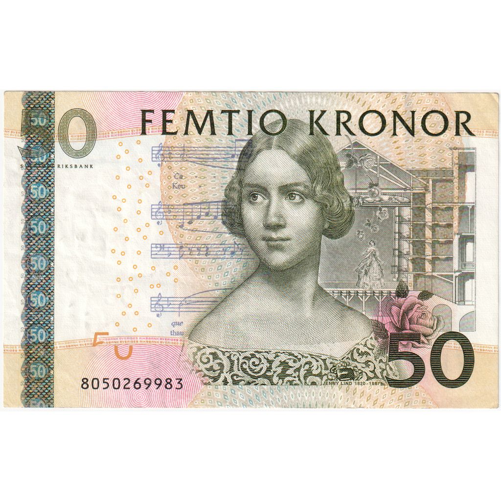 Sweden, 50 Kronor, EF(40-45)