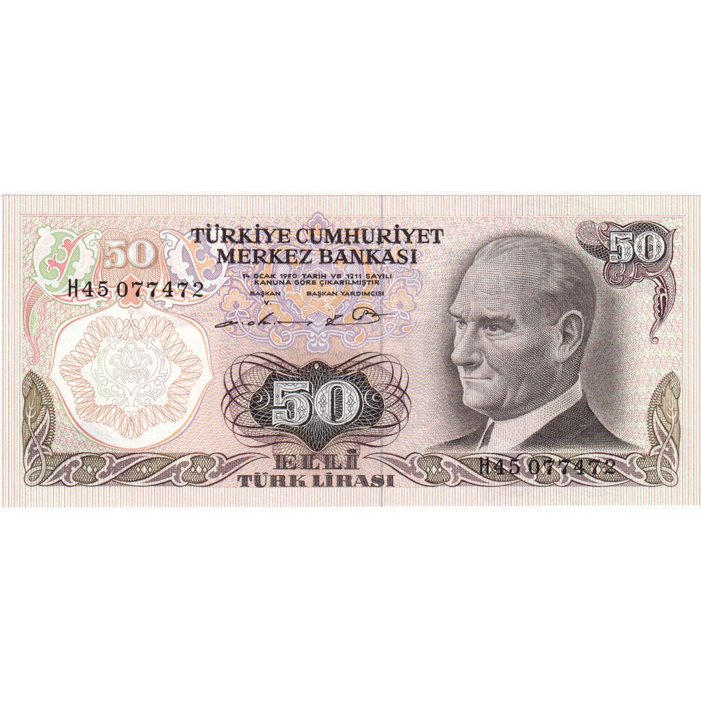 Turquia, 50 Lira, UNC(65-70)