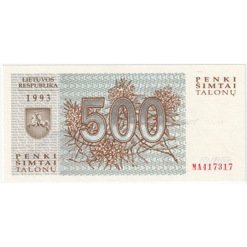 Lituania, 500 Talonu, FDS