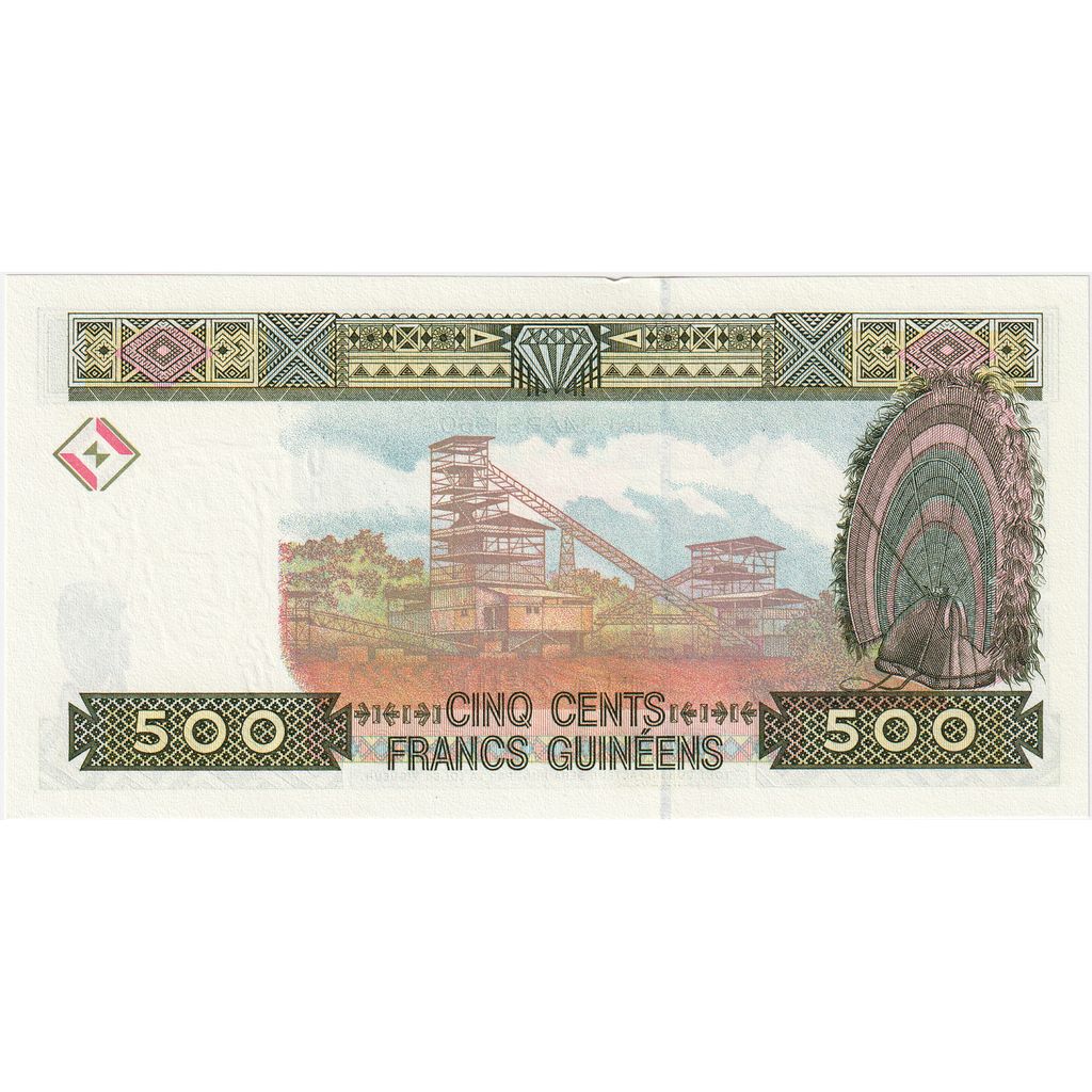Guinea, 500 Francs, UNZ