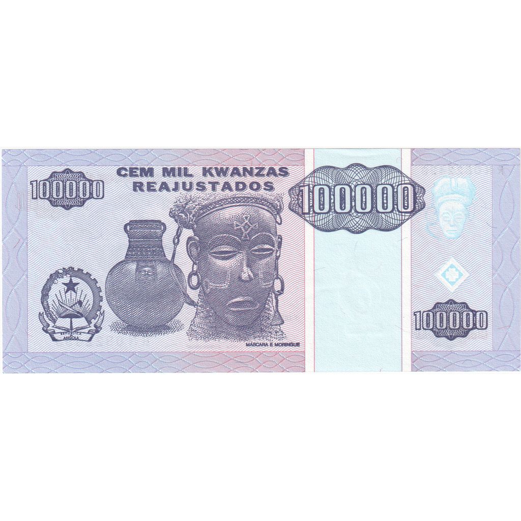 Angola, 100,000 Kwanzas Reajustados, 1995-05-01, UNC(65-70)