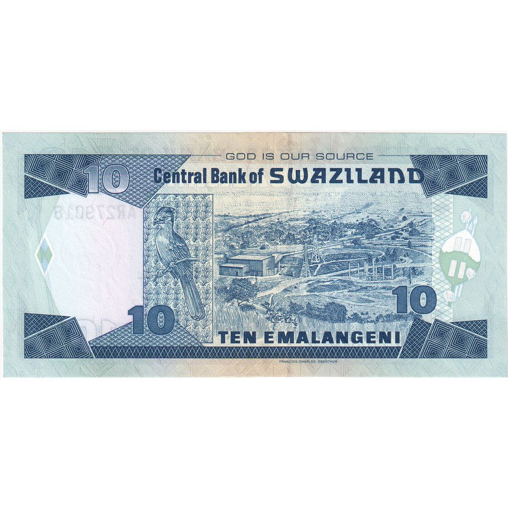 Swaziland, 10 Emalangeni, 2001-04-01, UNC(65-70)