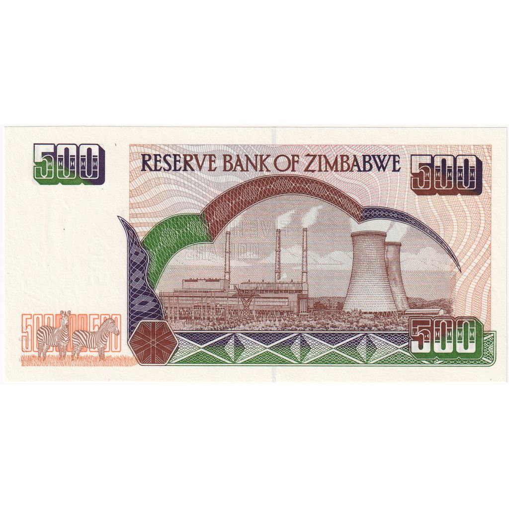 Zimbabwe, 500 Dollars, NIEUW