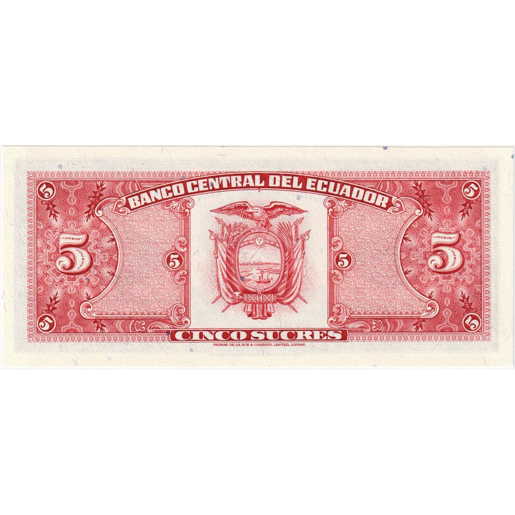 Équateur, 5 Sucres, 1988-11-22, NEUF