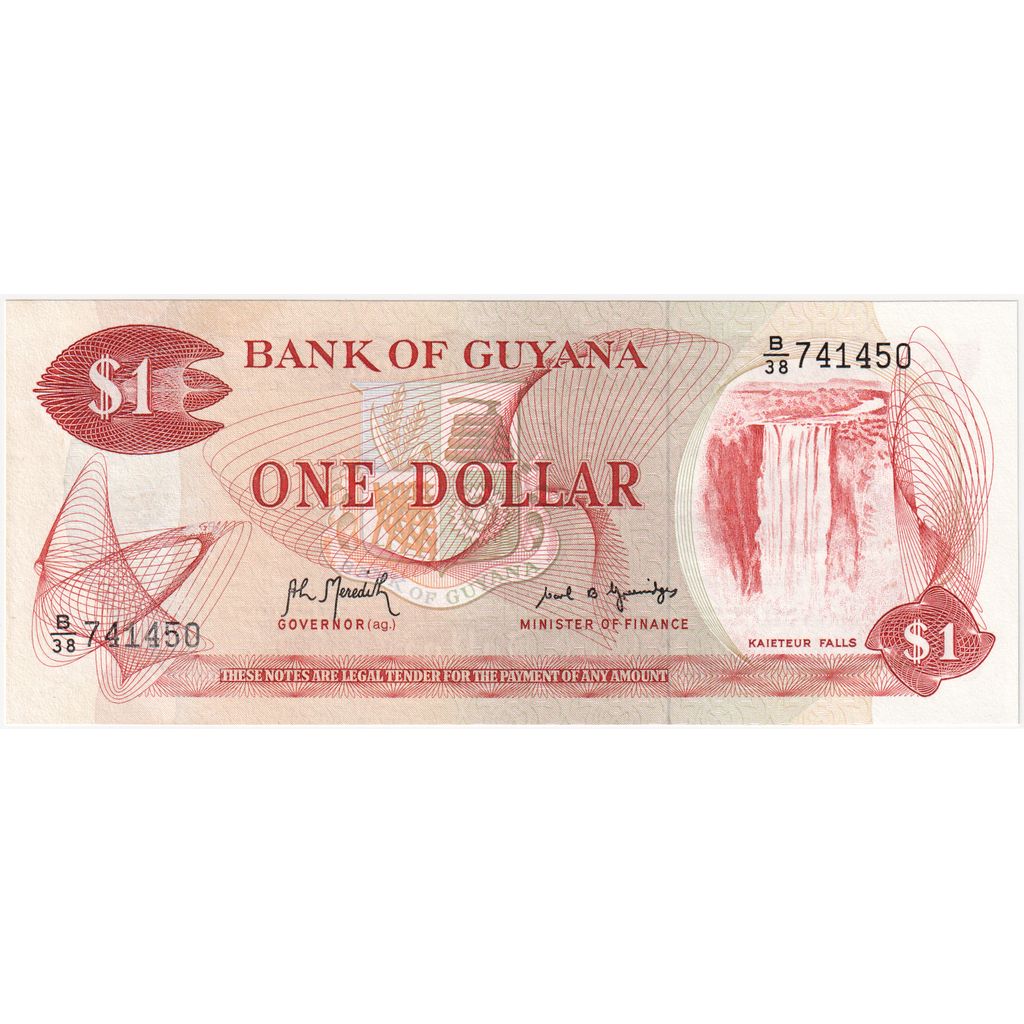 Guyana, 1 Dollar, UNC(65-70)
