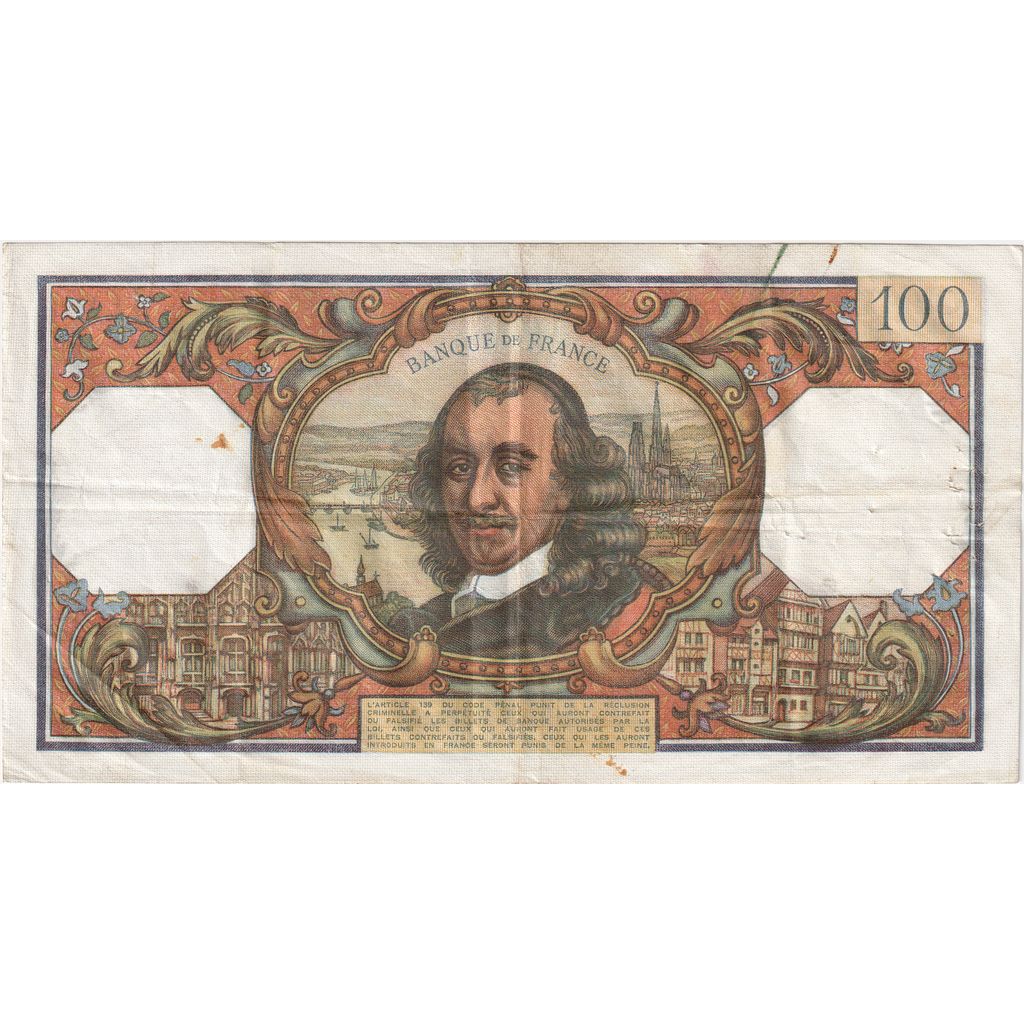 France, 100 Francs, Corneille, 1968-09-05, Z.354, EF(40-45)