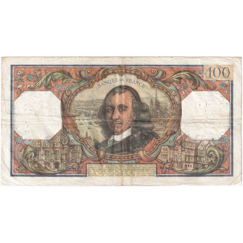 France, 100 Francs, Corneille, 1973-01-04, N.702, VF(30-35)