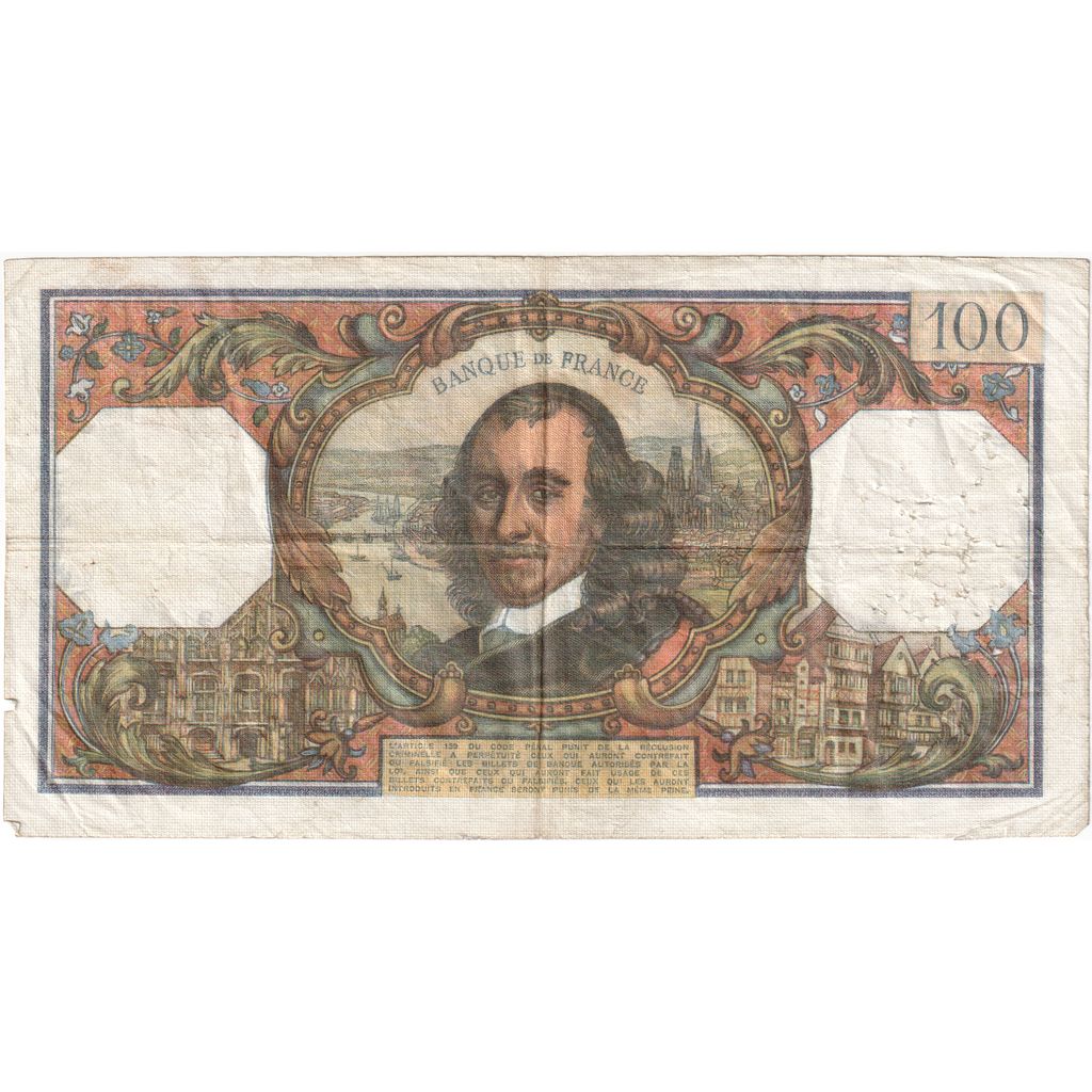 France, 100 Francs, Corneille, 1974-10-03, L.832, VF(30-35)