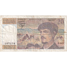 France, 20 Francs, Debussy, L.021, VF(30-35)