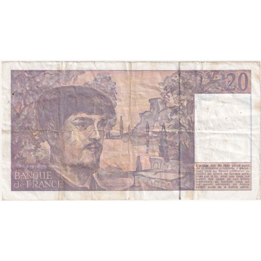 Francia, 20 Francs, Debussy, S.032, BC+