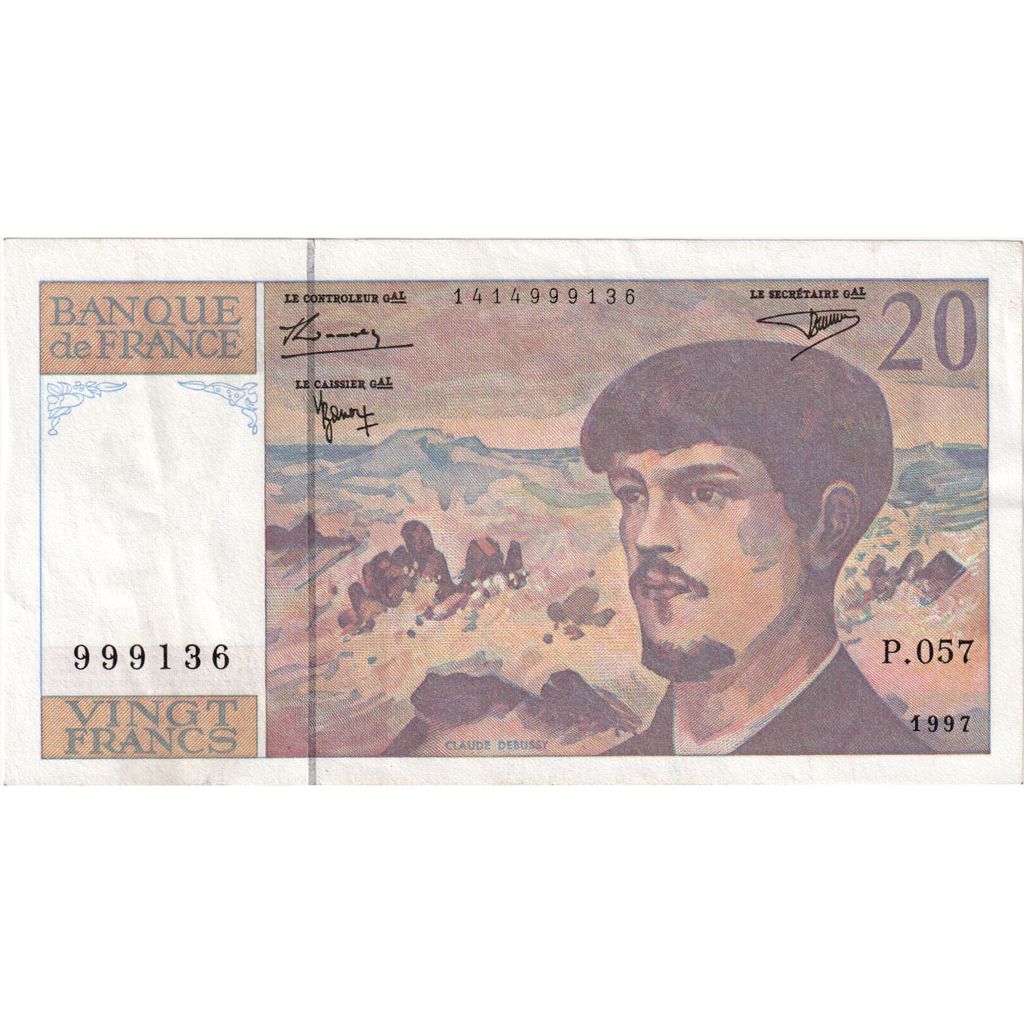 Francia, 20 Francs, Debussy, P.057, MBC+