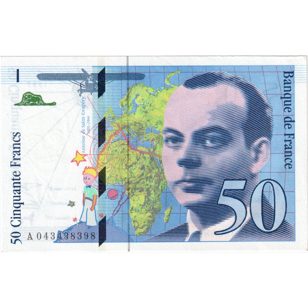 France, 50 Francs, St Exupéry, A043438398, UNC(63)