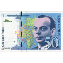 France, 50 Francs, St Exupéry, W036804290, UNC(63)