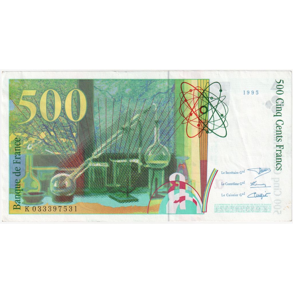 Frankreich, 500 Francs, Pierre et Marie Curie, K033397531, SS+