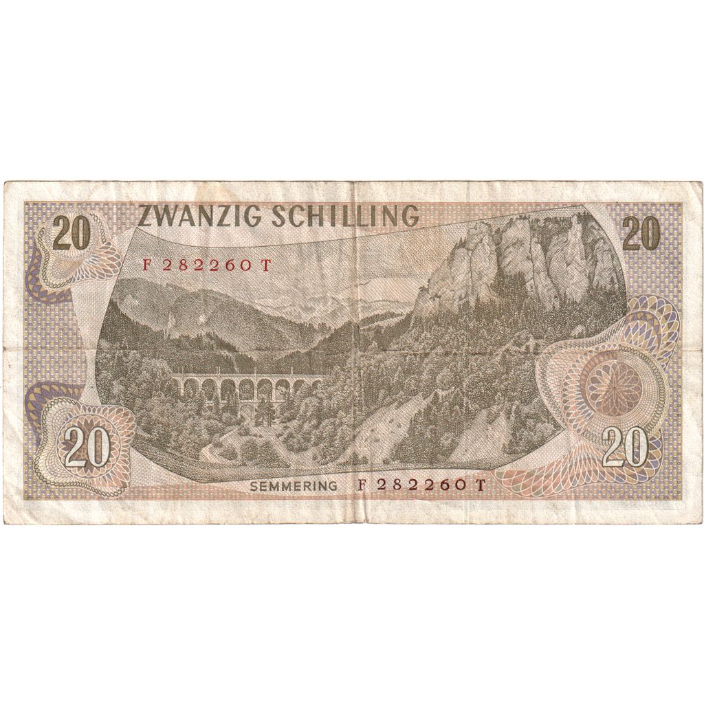 Austria, 20 Schilling, 1967-07-02, VF(30-35)