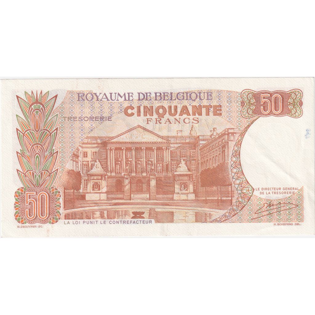 Belgium, 50 Francs, 1966-05-16, AU(50-53)