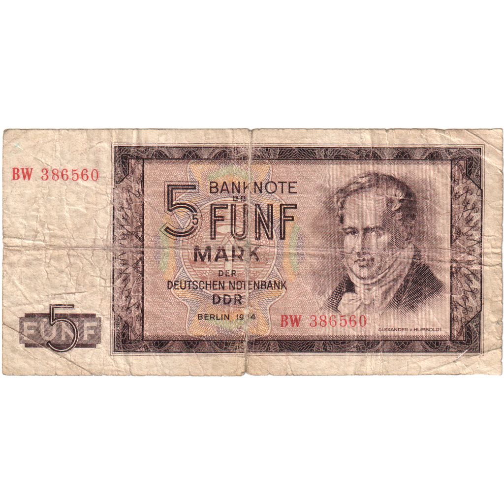 Duitse Democratische Republiek, 5 Mark, TB