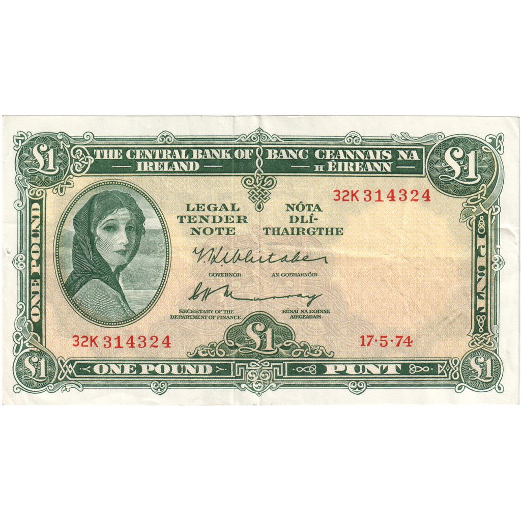 Irlanda - Repubblica, 1 Pound, BB