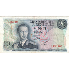 Luxembourg, 20 Francs, 1966-03-07, EF(40-45)