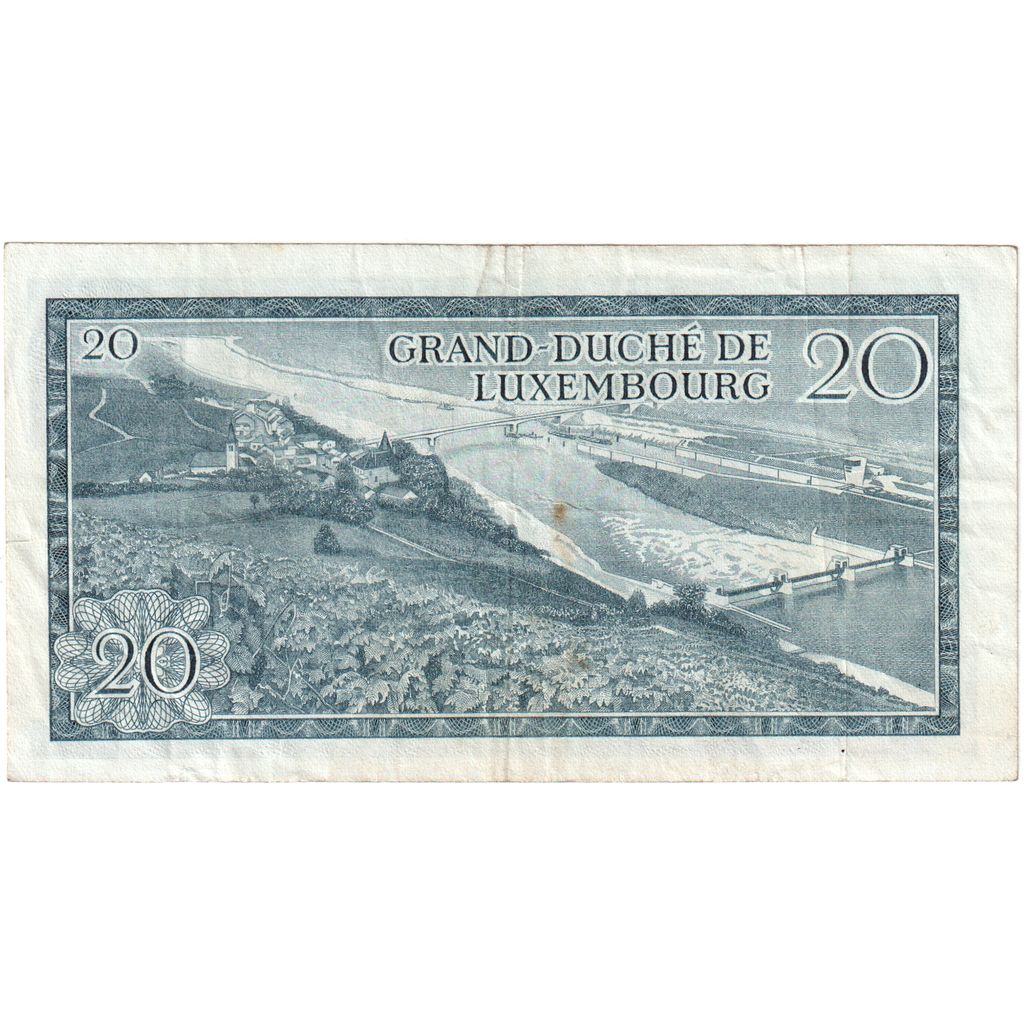 Luxembourg, 20 Francs, 1966-03-07, EF(40-45)
