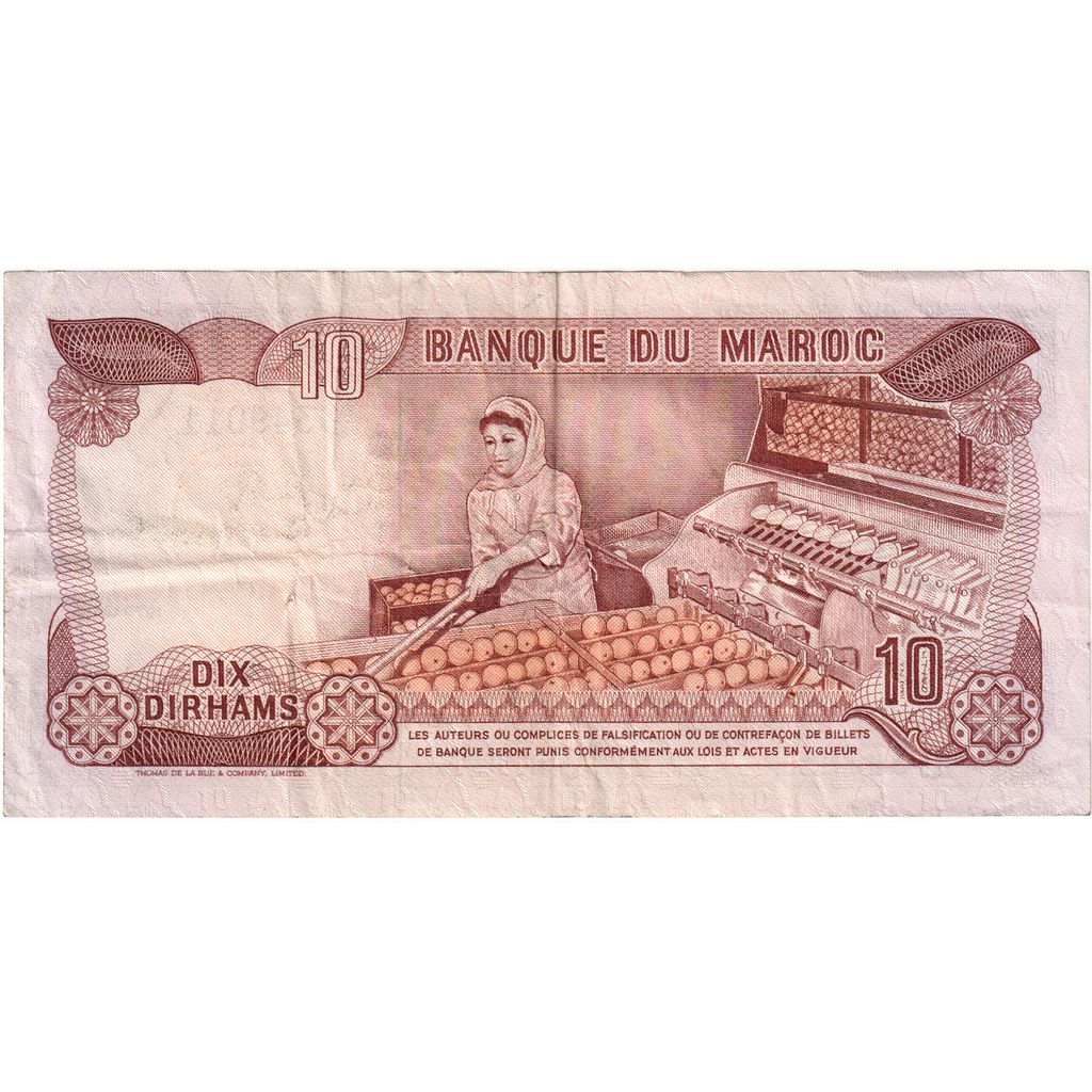 Maroc, 10 Dirhams, TTB