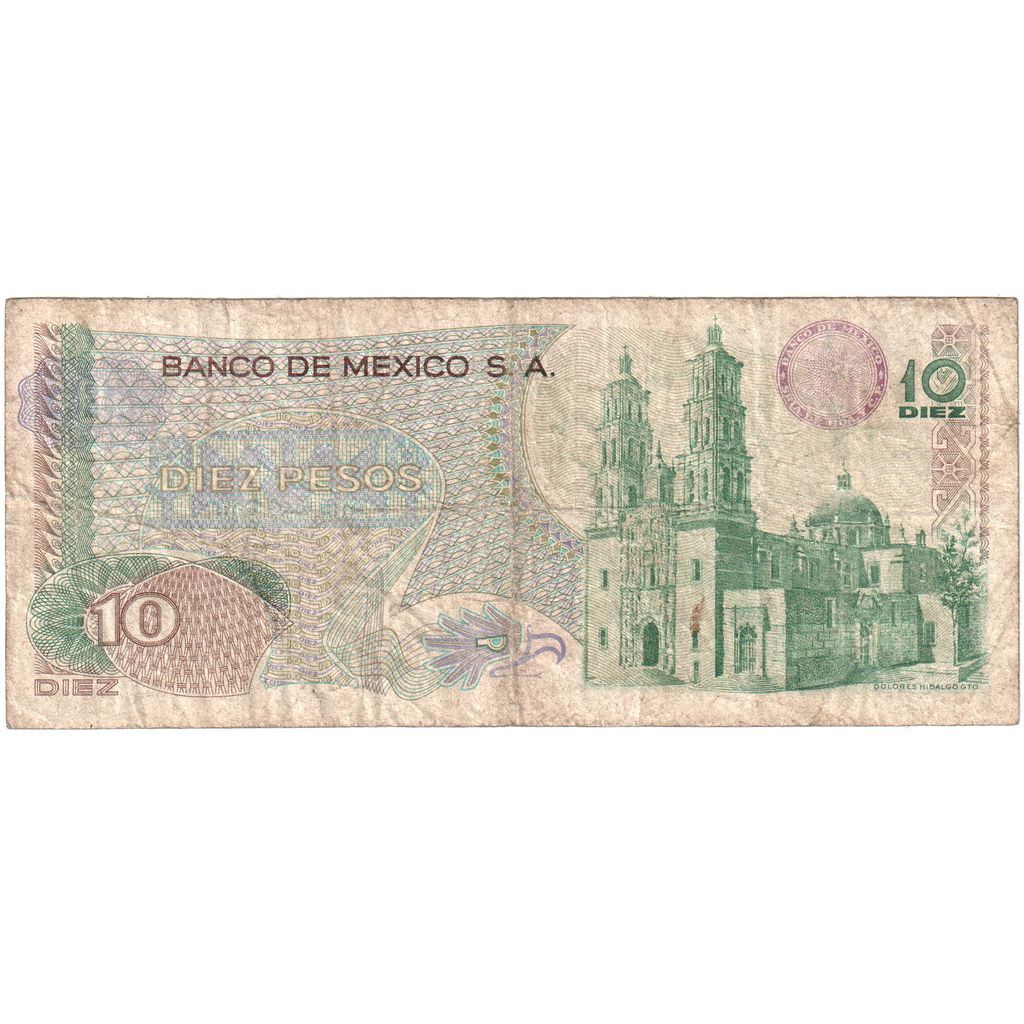 Mexique, 10 Pesos, 1975-03-15, TB