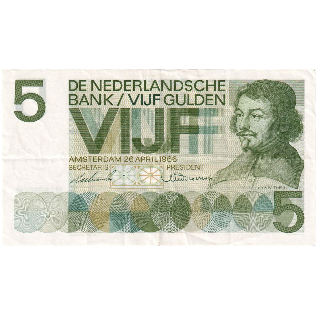 Paesi Bassi, 5 Gulden, 1966-04-26, BB