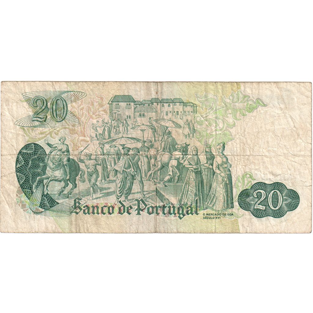 Portugal, 20 Escudos, 1971-07-27, TB+