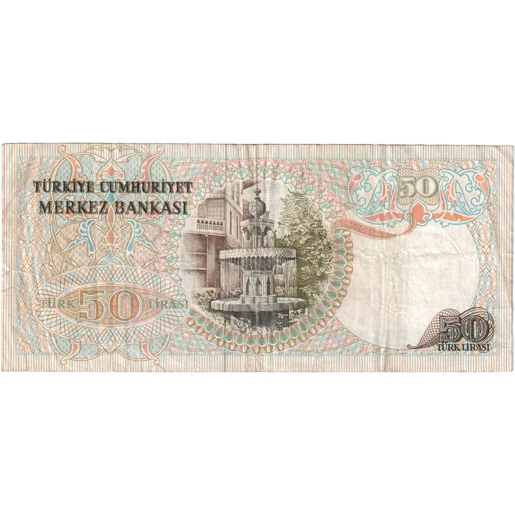 Turkey, 50 Lira, 1970-01-14, EF(40-45)