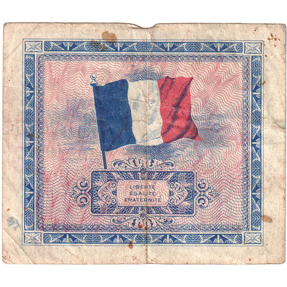 France, 5 Francs, Flag/France, 08683813, VF(20-25)