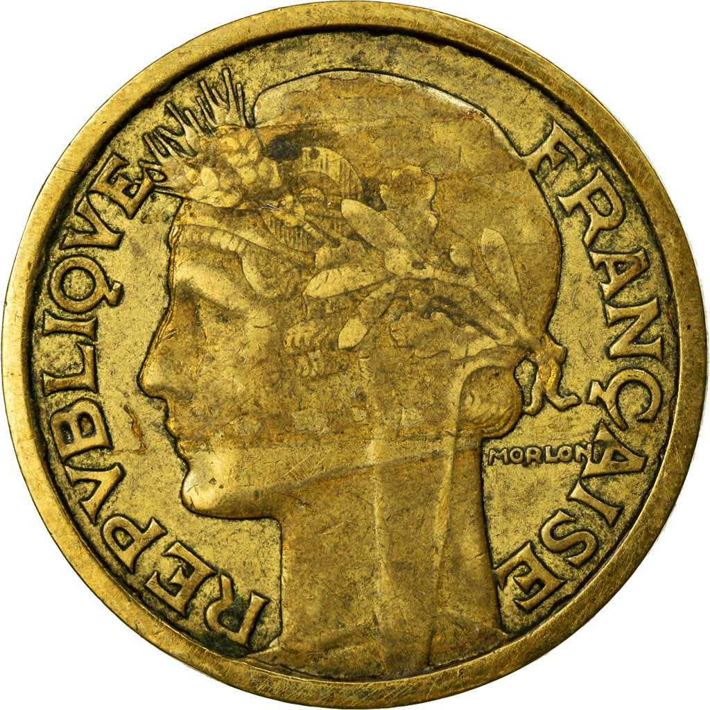 Monnaie, France, Morlon, 2 Francs, 1935, TTB, Aluminum-Bronze, Gadoury:535