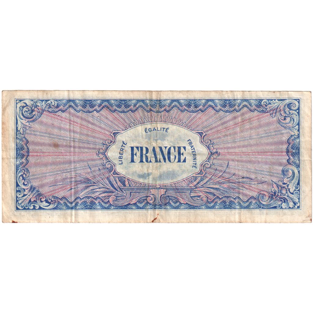 França, 100 Francs, Flag/France, SÉRIE 1944, VF(30-35)