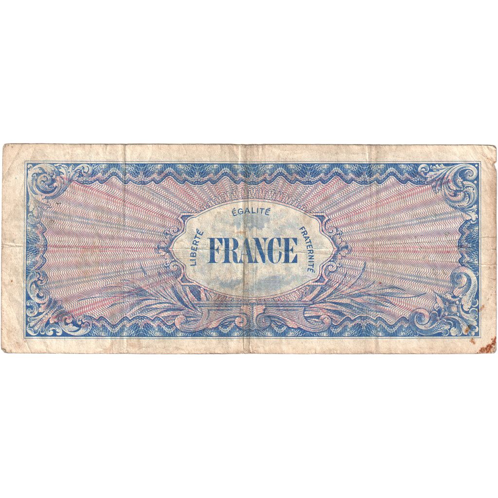 Francja, 100 Francs, Flag/France, SÉRIE 1944, VF(30-35)