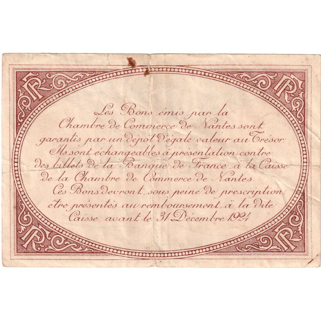 France, 1 Franc, 1924-12-31, 40,554, NANTES, TTB