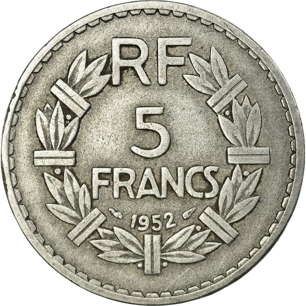Coin, France, Lavrillier, 5 Francs, 1952, Paris, EF(40-45), Aluminum