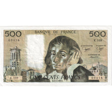 France, 500 Francs, Pascal, 1980-04-03, K.109, EF(40-45)