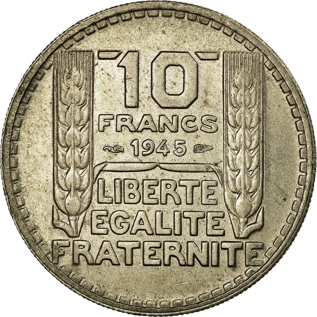 Coin, France, Turin, 10 Francs, 1945, AU(50-53), Copper-nickel, Gadoury:810a