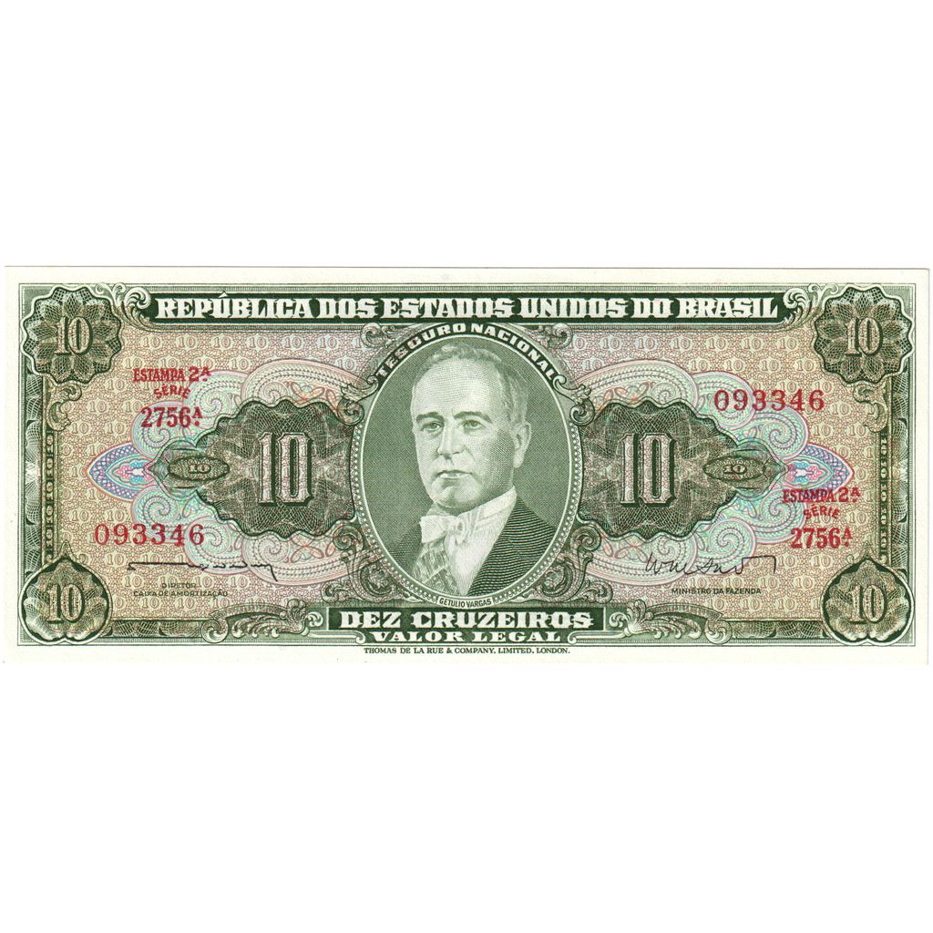 Brasilien, 10 Cruzeiros, UNZ